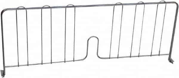 Value Collection - 14" Wide, 8" High, Open Shelving Accessory/Component - Chrome Finish, 1/2" Deep, Use with NuLine Units - Exact Tooling