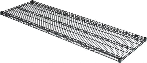 Value Collection - 72" Wide, 1.19" High, Open Shelving Accessory/Component - Black Powder Finish, 24" Deep, Use with NuLine Units - Exact Tooling