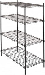 Value Collection - 4 Shelf Wire Shelving - Starter Unit - 36" Wide x 24" Deep x 63" High, - Exact Tooling