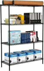 Value Collection - 4 Shelf Wire Shelving Unit - 24" Wide x 24" Deep x 74" High, - Exact Tooling