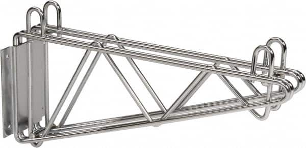 Value Collection - 2-1/2" Wide, 9" High, Open Shelving Mid Wall Bracket - 18" Deep, Use with NuLine Units - Exact Tooling