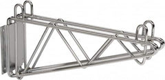 Value Collection - 2-1/2" Wide, 9" High, Open Shelving Mid Wall Bracket - 18" Deep, Use with NuLine Units - Exact Tooling