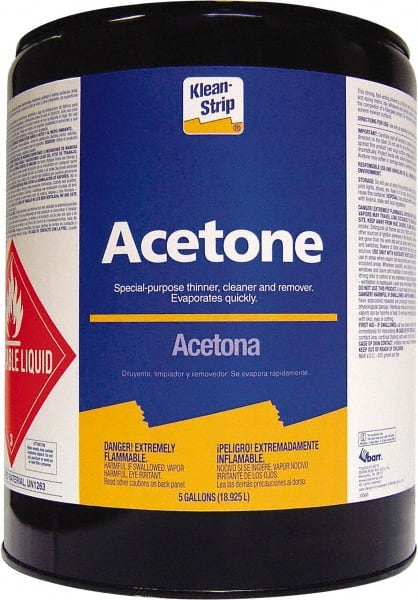 Klean-Strip - 5 Gal Acetone - Comes in Metal Can - Exact Tooling
