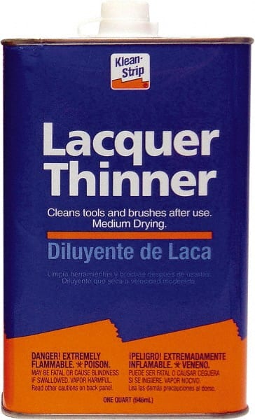Klean-Strip - 1 Qt Lacquer Thinner SCAQMD - 24 gL VOC Content, Comes in Metal Can - Exact Tooling