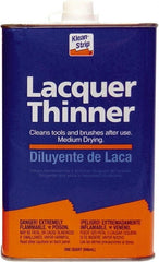 Klean-Strip - 1 Qt Lacquer Thinner SCAQMD - 24 gL VOC Content, Comes in Metal Can - Exact Tooling