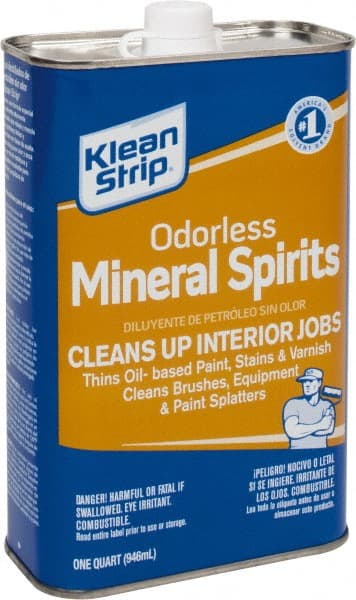 Klean-Strip - 1 Qt Mineral Spirits - 815 gL VOC Content, Comes in Metal Can - Exact Tooling