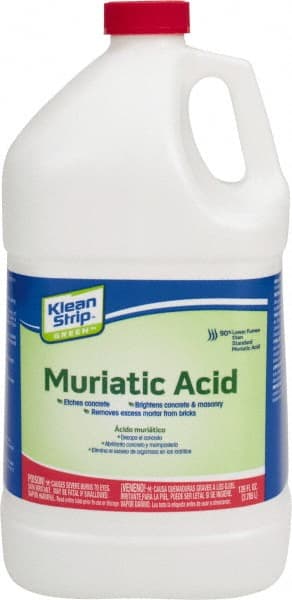 Klean-Strip - 1 Gal Muriatic Acid - 0 gL VOC Content, Comes in Plastic Can - Exact Tooling