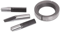 Accupro - Drill Chuck Jaw and Nut Unit - For Use with 3/8 Ball Bearing Drill Chucks - Exact Tooling