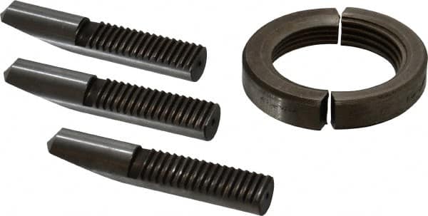 Accupro - Drill Chuck Jaw and Nut Unit - For Use with 3/4 Ball Bearing Drill Chucks - Exact Tooling