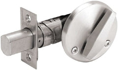 Falcon - 1-3/8 to 1-3/4" Door Thickness, Satin Chrome Finish, Keyless / Outside Rose Deadbolt - Exact Tooling