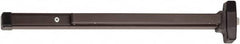 Falcon - 29-1/4 to 36" Wide Door Range, Duranodic Bronze Finish Medium Duty Rim Push Bar - 2-1/2 Projection - Exact Tooling
