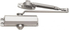 Falcon - 7" Closer Body Length, Light-Duty ADA Complaint Door Closer to Hold Open Manual Damper - Aluminum Finish - Exact Tooling