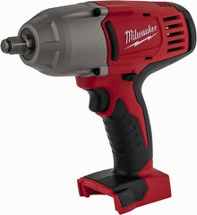 Milwaukee Tool - 1/2" Drive 18 Volt Pistol Grip Cordless Impact Wrench & Ratchet - 0 to 1,900 RPM, 0 to 2,200 BPM, 450 Ft/Lb Torque, Lithium-Ion Batteries Not Included - Exact Tooling