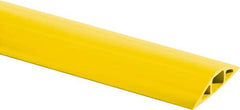 Hubbell Wiring Device-Kellems - 1 Channel, 25 Ft Long, 1/2" Max Compatible Cable Diam, Yellow PVC On Floor Cable Cover - 3" Overall Width x 3/4" Overall Height, 3/4" Channel Width x 1/2" Channel Height - Exact Tooling