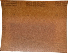 Norton - 80 Grit, Garnet Sanding Sheet - 11" Long x 9" Wide, Medium Grade, A Weighted Paper Backing - Exact Tooling
