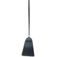 Light Industrial Upright Broom, 100 Percent Black Corn Fill, 56″ Overall Length - Exact Tooling