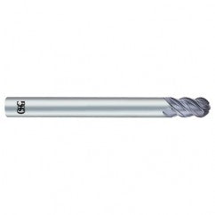 1/8" Dia. - 1-3/4" OAL - Diamond CBD - Ball End SE EM - 4 FL - Exact Tooling
