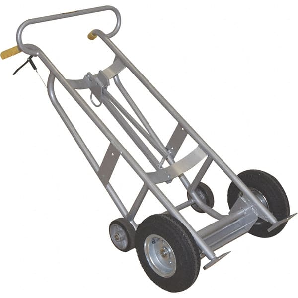 Wesco Industrial Products - 1,000 Lb Load Capacity, 30 & 55 Gal Pail Tipper - 25-7/8" Wide x 60" High, 4 Aluminum Wheels - Exact Tooling