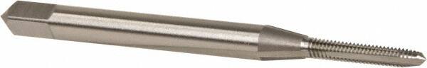 Vermont Tap & Die - M2x0.40 Metric Coarse 6H 3 Flute Bright Finish High Speed Steel Straight Flute Standard Hand Tap - Plug, Right Hand Thread, 1-3/4" OAL, 7/16" Thread Length, D3 Limit, Oversize - Exact Tooling