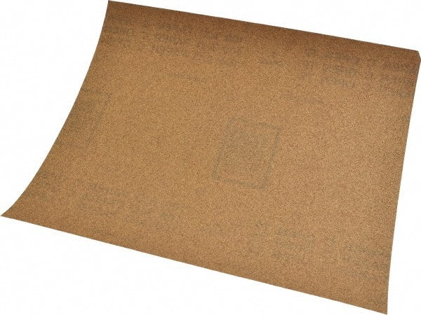 Norton - 100 Grit, Aluminum Oxide Sanding Sheet - 11" Long x 9" Wide, Fine Grade, C Weighted Paper Backing - Exact Tooling