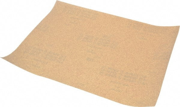 Norton - 120 Grit, Aluminum Oxide Sanding Sheet - 11" Long x 9" Wide, Fine Grade, C Weighted Paper Backing - Exact Tooling