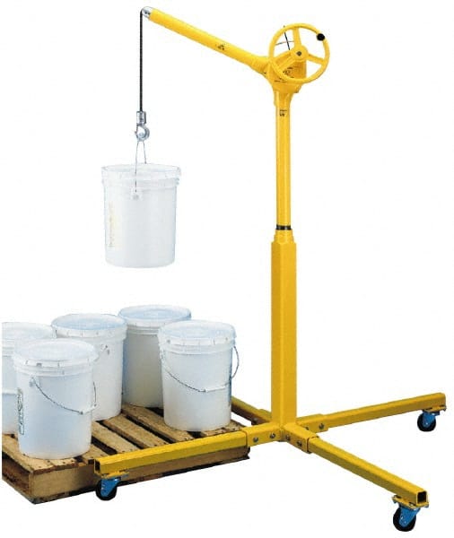 Sky Hook - 500 Lb Load Capacity, Steel Jib Crane - Swing Jib - Exact Tooling