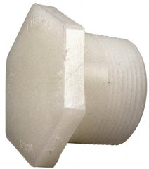 NIBCO - 2" PVDF Plastic Pipe Threaded Plug - Schedule 80, MIPT End Connections - Exact Tooling