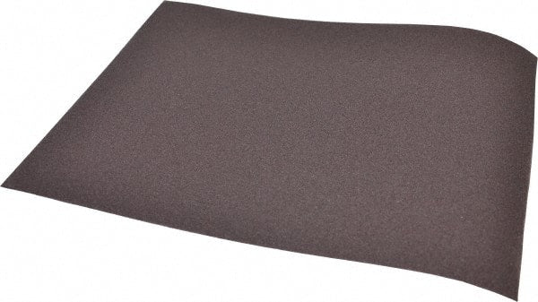 Made in USA - 120 Grit, Aluminum Oxide Sanding Sheet - 11" Long x 9" Wide, Fine Grade, J Weighted Cloth Backing - Exact Tooling