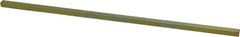Precision Brand - 12" Long, Gold Dichromate-Plated Key Stock - Medium Carbon Steel - Exact Tooling