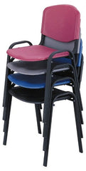 Safco - Black Stackinging Chair - 21 Inch Wide x 18 Inch Deep x 7 Inch High - Exact Tooling