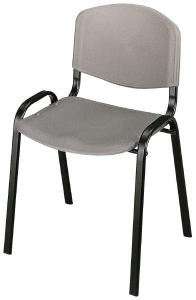 Safco - Charcoal Stackinging Chair - 21 Inch Wide x 18 Inch Deep x 7 Inch High - Exact Tooling