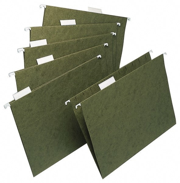 UNIVERSAL - 10 x 15", Legal, Green, Hanging File Folder - 1/3 Tab Cut Location - Exact Tooling