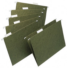 UNIVERSAL - 10 x 15", Legal, Green, Hanging File Folder - 1/3 Tab Cut Location - Exact Tooling