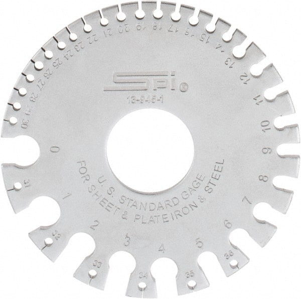 SPI - #36 Steel Wire and Sheet Metal Gage - Use with Uncoated Sheet and Plate Iron and Steel - Exact Tooling