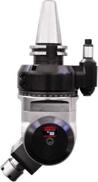 Parlec - Right Angle Milling Head - CAT40 Spindle Taper, Compatible with CNC Machine, Includes Grease, Instructions, Stop Block and Wrenches - Exact Tooling