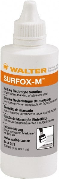 WALTER Surface Technologies - 3.4 Ounce, TIG Welder Mark Solution Electrolyte - For Use with Surfox Mini or 204 - Exact Tooling