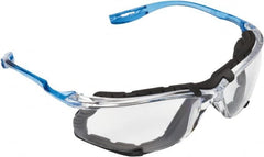 3M - Gray Lenses, Framed Safety Glasses - Anti-Fog, Scratch Resistant, Black Polycarbonate Frame, Size Universal, Wrap Around - Exact Tooling