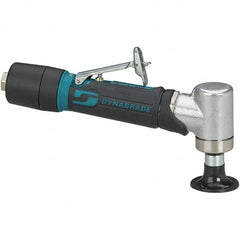 Dynabrade - 2" Max Disc, 25,000 RPM, Pneumatic Handheld Disc Sander - 23 CFM, 1/4" Inlet, 0.4 hp, 90 psi, Includes Wrench & Disc Sander - Exact Tooling