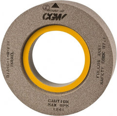 Camel Grinding Wheels - 18" Diam x 8" Hole x 2" Thick, I Hardness, 46 Grit Surface Grinding Wheel - Aluminum Oxide, Type 7, Medium Grade, 1,460 Max RPM, Vitrified Bond, Two-Side Recess - Exact Tooling