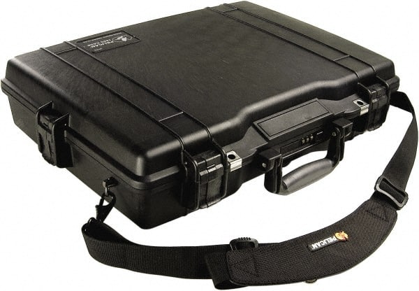 Pelican Products, Inc. - 17-1/4" Wide x 4-7/8" High, Laptop/Tablet Case - Black, Polypropylene - Exact Tooling