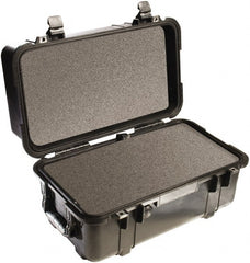 Pelican Products, Inc. - 12-47/64" Wide x 12-3/4" High, Clamshell Hard Case - Black, Polypropylene - Exact Tooling