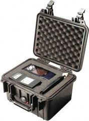 Pelican Products, Inc. - 9-11/16" Wide x 6-7/8" High, Clamshell Hard Case - Black, Polypropylene - Exact Tooling