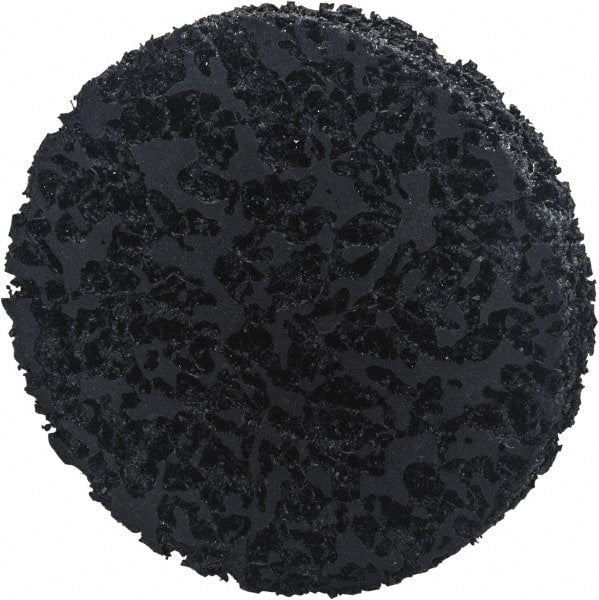 Norton - 6" Extra Coarse Grade Aluminum Oxide/Ceramic Deburring Disc - Arbor Connection, Orange, 8,000 Max RPM - Exact Tooling