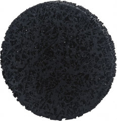 Norton - 6" Extra Coarse Grade Silicon Carbide Deburring Disc - Arbor Connection, Black, 8,000 Max RPM - Exact Tooling