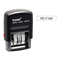 Trodat - Pre-inked Custom Stamps Type: Custom Stamp - Dater Message: Date - Exact Tooling