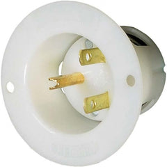 Hubbell Wiring Device-Kellems - Straight Blade Plugs & Connectors Connector Type: Flanged Inlet Grade: Industrial - Exact Tooling