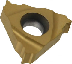 Seco - 16ER External Right Hand 14 UN Laydown Threading Insert - Grade CP500, TiAlN/TiN Coated Carbide - Exact Tooling