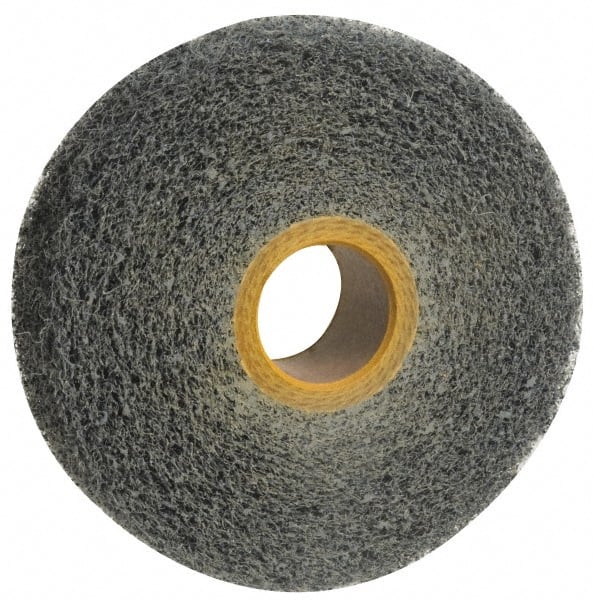 Norton - 6" Diam, 4" Face Width, 1" Center Hole, Medium Grade, Silicon Carbide Deburring Wheel - Convolute, Medium Density 4 Grade, 3,000 RPM - Exact Tooling