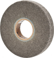 Norton - 6" Diam 360 Grit Silicon Carbide Unmounted Flap Wheel - 2" Hole, 1" Wide, Density 5, Nonwoven, Grade Very Fine, 3,000 Max RPM - Exact Tooling