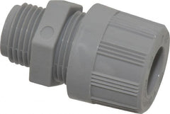Woodhead Electrical - 4.75 to 6.35mm Capacity, Liquidtight, Straight Strain Relief Cord Grip - 1/2 NPT Thread, Nylon - Exact Tooling